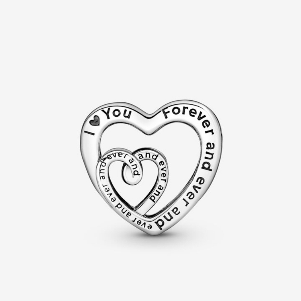 Pandora Entwined Infinite Hearts Mom Charm